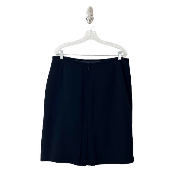 Tahari ASL Women’s Black & White Zipper Front Belted Skirt Suit Size 14 - Picture 8 of 14